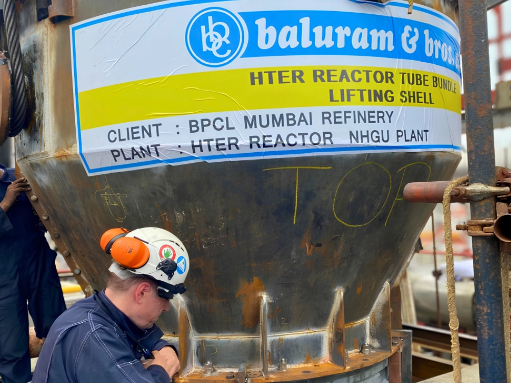 HTER Reactor Lifting Shell Operations — image 1 of 4